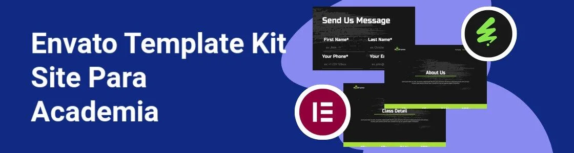 Wordpress completo template kit site para academia BSJMWHZ