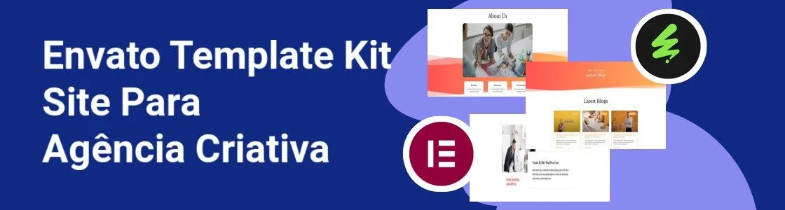 Wordpress completo template kit site para agencia criativa WF4M8DA