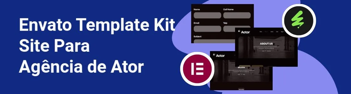 Wordpress completo template kit site para agencia de ator CXSBZJ9