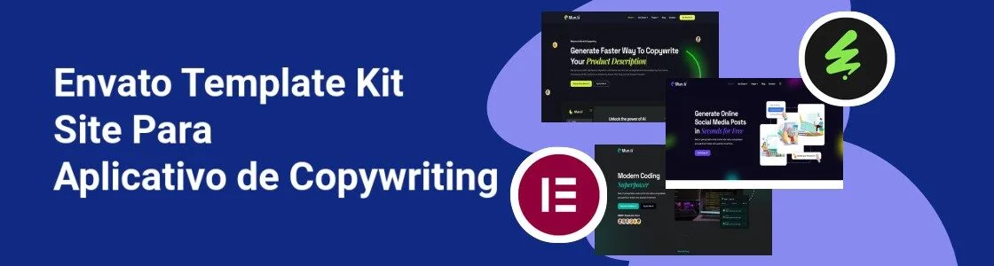 Wordpress completo template kit site para aplicativo de copywriting 6AVLHR6