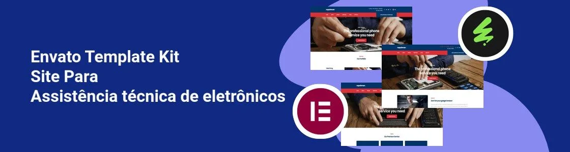 Wordpress completo template kit site para assistencia tecnica de eletronicos FVA2393