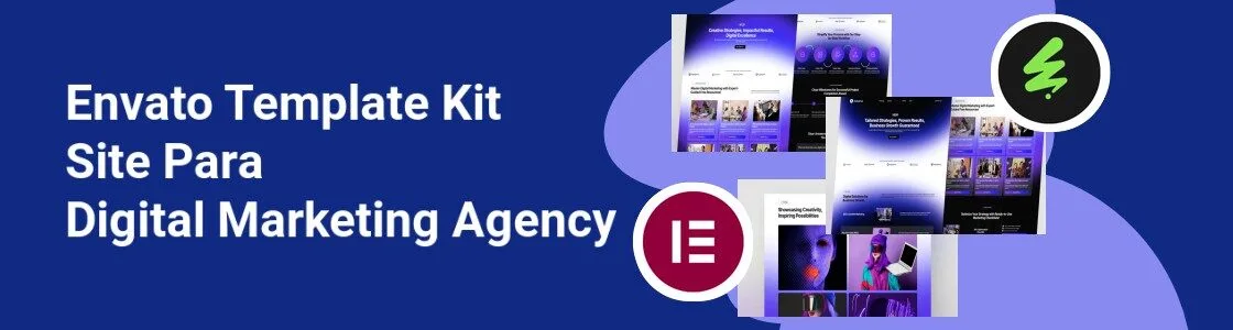Wordpress completo template kit site para digital marketing agency TX77FDD