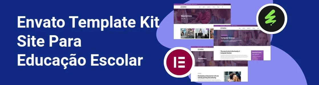 Wordpress completo template kit site para educacao escolar 59C4J7D