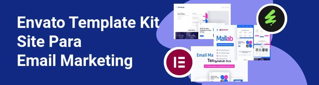 Wordpress completo template kit site para email marketing R358B67