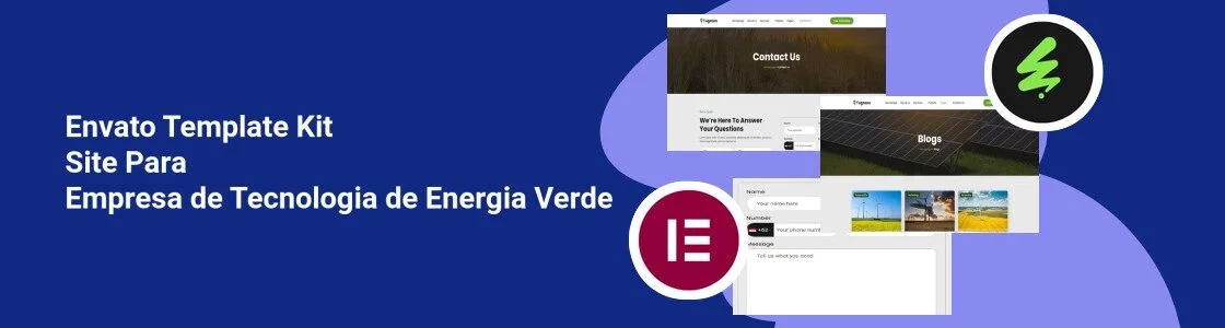Wordpress completo template kit site para empresa de tecnologia de energia verde S6KXP5V