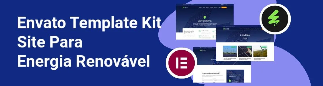 Wordpress completo template kit site para energia renovavel VNJMNSC