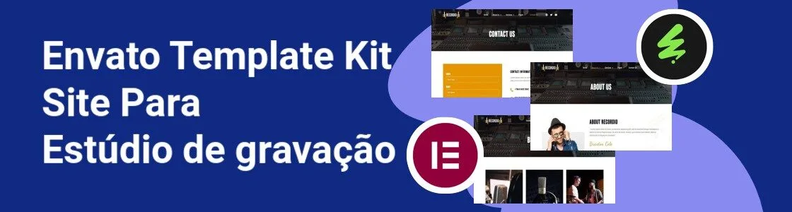 Wordpress completo template kit site para estudio de gravacao GBNY3HT