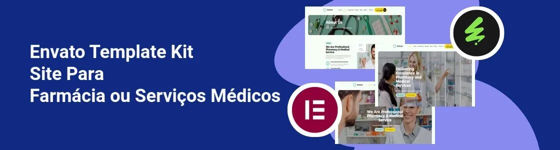 Wordpress completo template kit site para farmacia ou servicos medicos YLHA7Y5