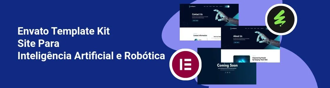 Wordpress completo template kit site para inteligencia artificial e robotica DC7SNSW