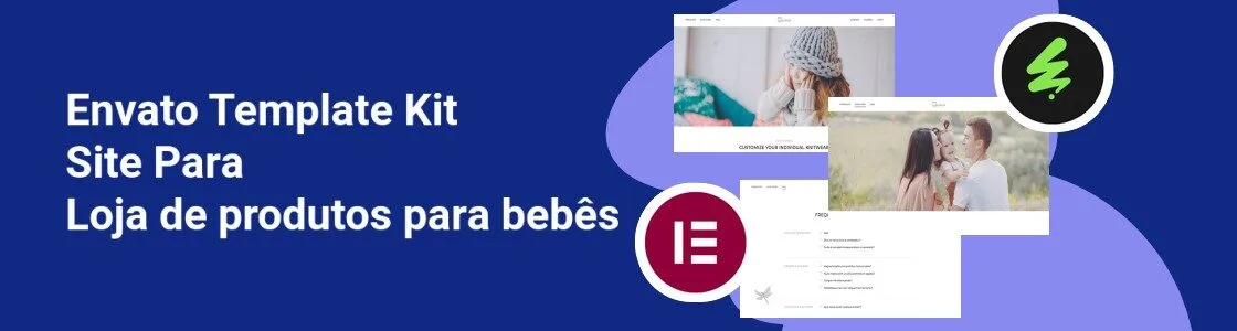 Wordpress completo template kit site para loja de produtos para bebes Q8Z7NS3