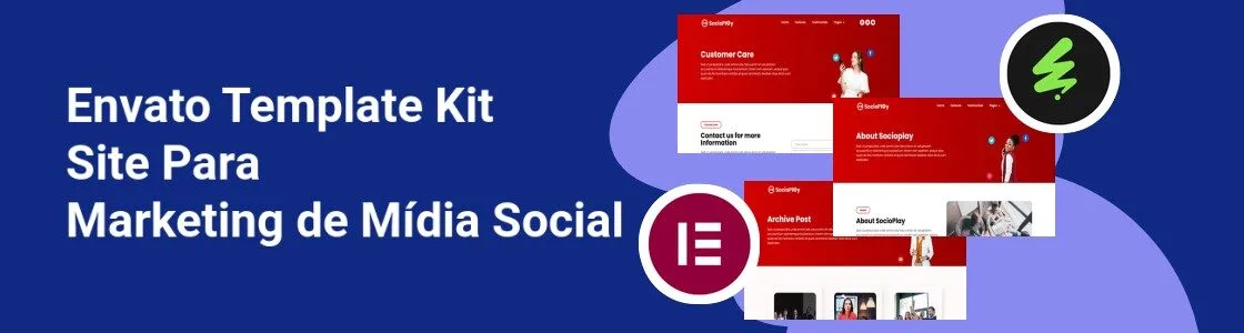 Wordpress completo template kit site para marketing de midia social CWHDL5R