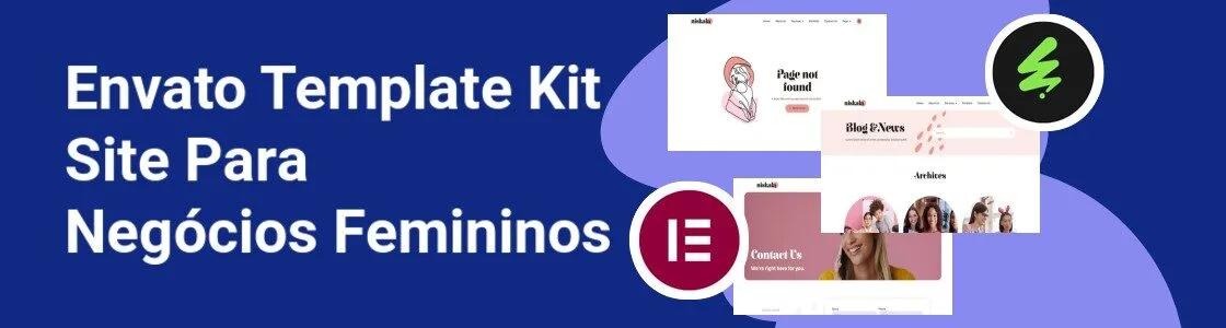 Wordpress completo template kit site para negocios femininos EMLBDPV