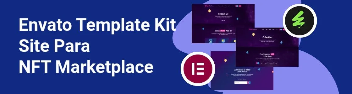 Wordpress completo template kit site para nft marketplace ETRAHQM