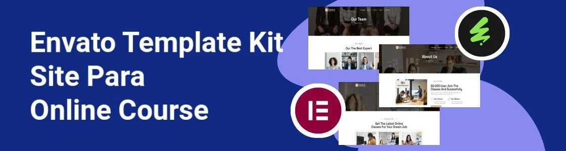 Wordpress completo template kit site para online course WCCQYS8