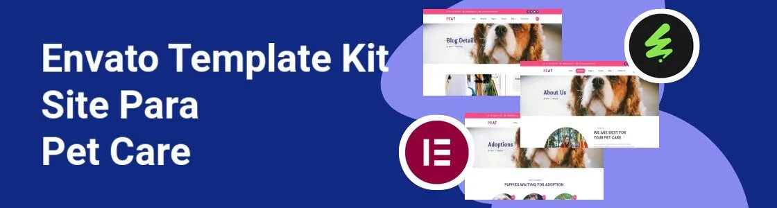 Wordpress completo template kit site para pet care 5APRXBF