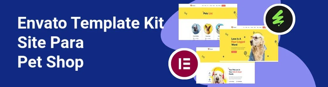 Wordpress completo template kit site para pet shop MC36MNE