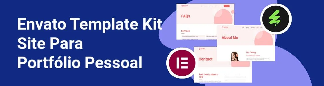 Wordpress completo template kit site para portfolio pessoal 65QSHYQ