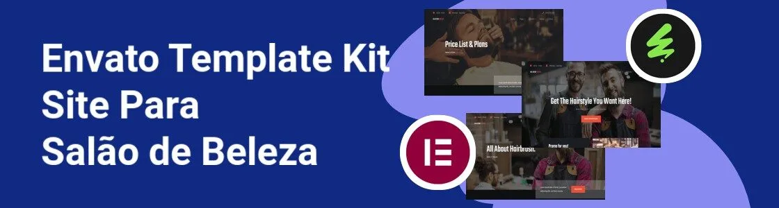 Wordpress completo template kit site para salao de beleza AVA522V