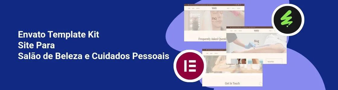 Wordpress completo template kit site para salao de beleza e cuidados pessoais DE2T2XE