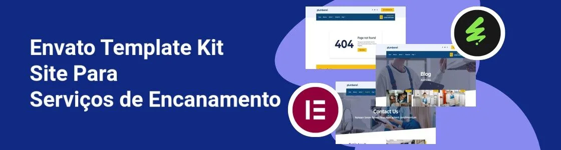 Wordpress completo template kit site para servicos de encanamento VVE2VCE