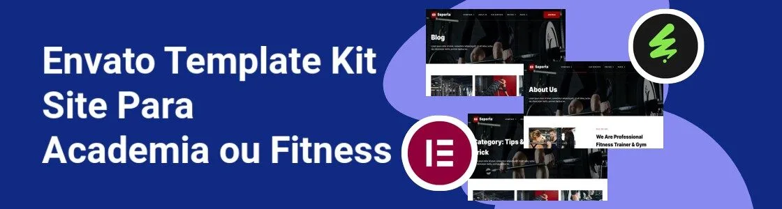 Wordpress completo template kit site para academia ou fitness FHSYN3N