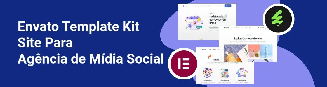 Wordpress completo template kit site para agencia de midia social TU2SGNL
