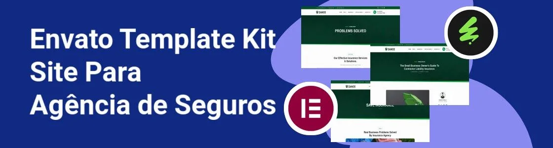 Wordpress completo template kit site para agencia de seguros QCHFGKC