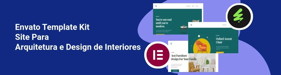 Wordpress completo template kit site para arquitetura e design de interiores JXZNAGN