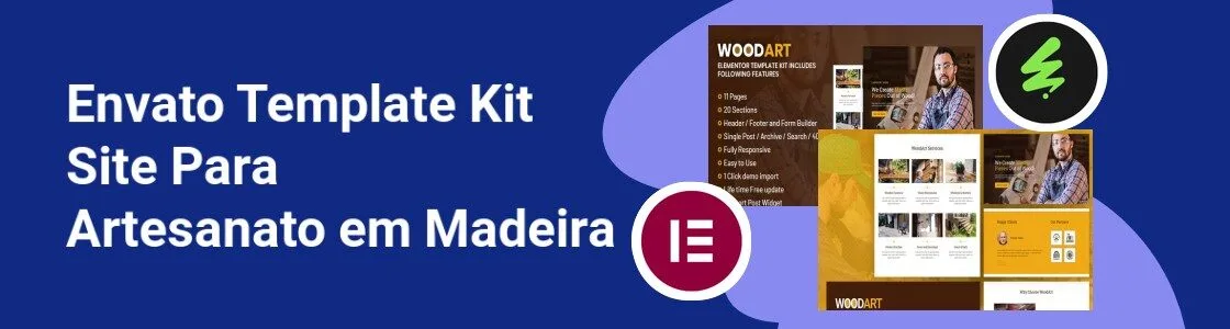 Wordpress completo template kit site para artesanato em madeira 52VB9ZB