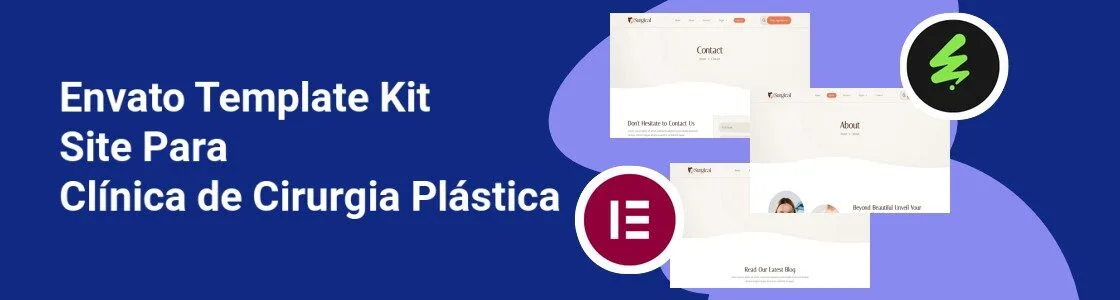 Wordpress completo template kit site para clinica de cirurgia plastica H3CQABS
