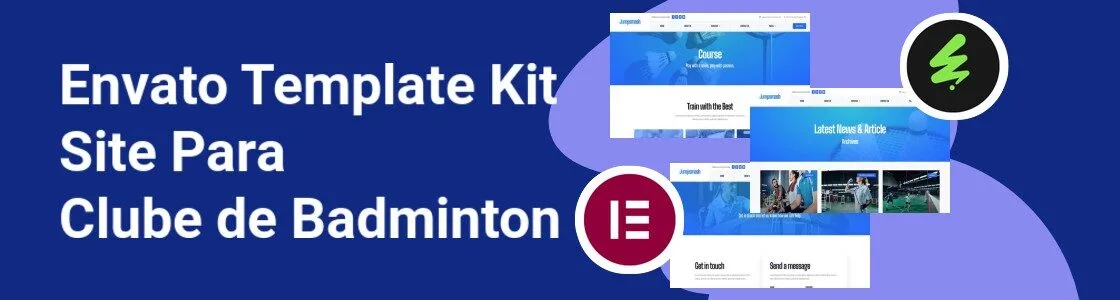 Wordpress completo template kit site para clube de badminton RBJPURM