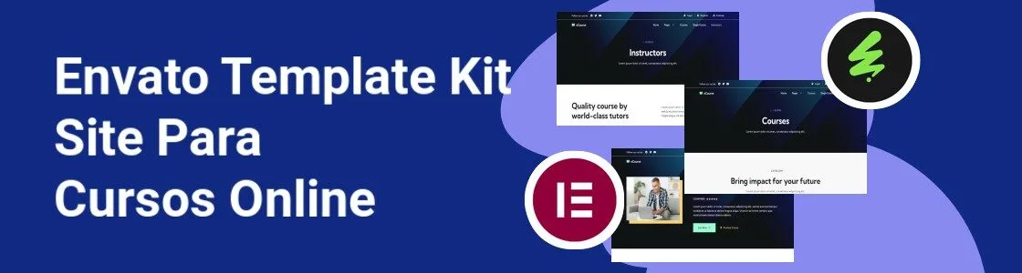 Wordpress completo template kit site para cursos online RGVB944