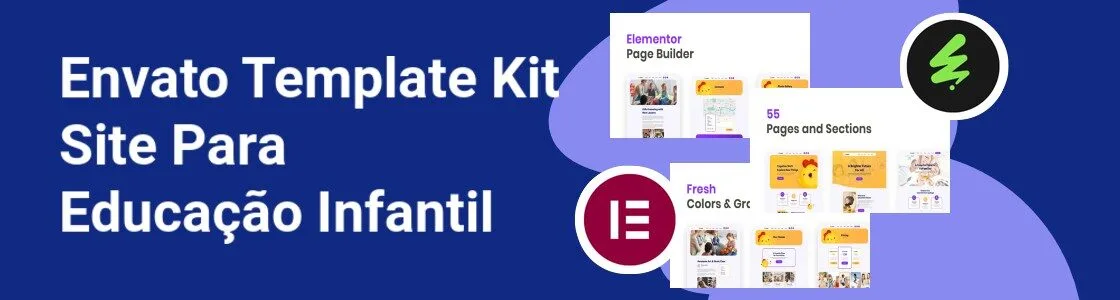 Wordpress completo template kit site para educacao infantil VMD7J2F