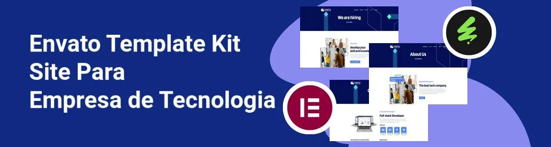 Wordpress completo template kit site para empresa de tecnologia SJWTNUN