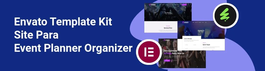 Wordpress completo template kit site para event planner organizer TXYALVJ