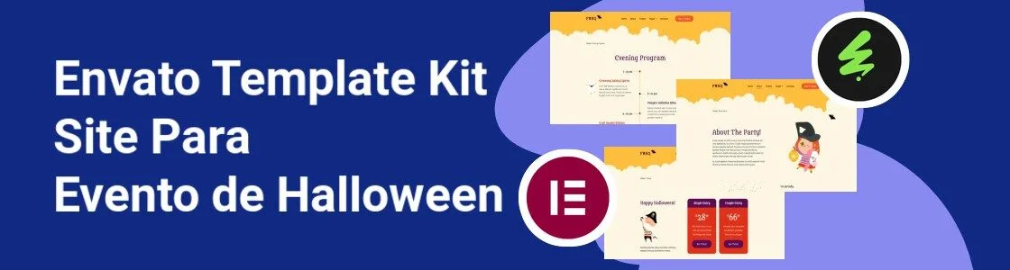 Wordpress completo template kit site para evento de halloween RHZT4GT
