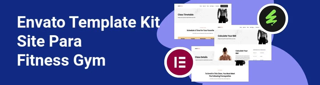 Wordpress completo template kit site para fitness gym VWDJ3QL