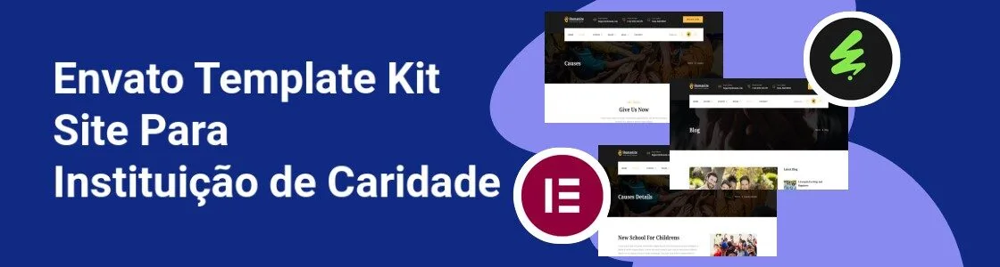 Wordpress completo template kit site para instituicao de caridade 753MCED