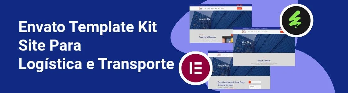 Wordpress completo template kit site para logistica e transporte R9SPM9P