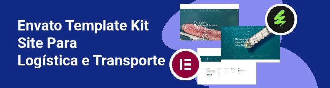 Wordpress completo template kit site para logistica e transporte SGBQYGE