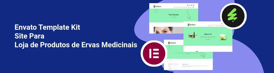 Wordpress completo template kit site para loja de produtos de ervas medicinais KZYCXHP