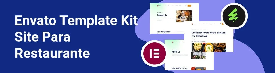 Wordpress completo template kit site para restaurante LNCUPBX