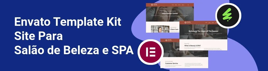 Wordpress completo template kit site para salao de beleza e spa XZG97P4
