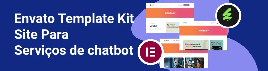 Wordpress completo template kit site para servicos de chatbot NN4SF38