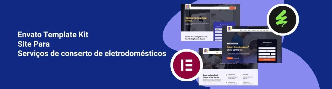 Wordpress completo template kit site para servicos de conserto de eletrodomesticos DT93GDA