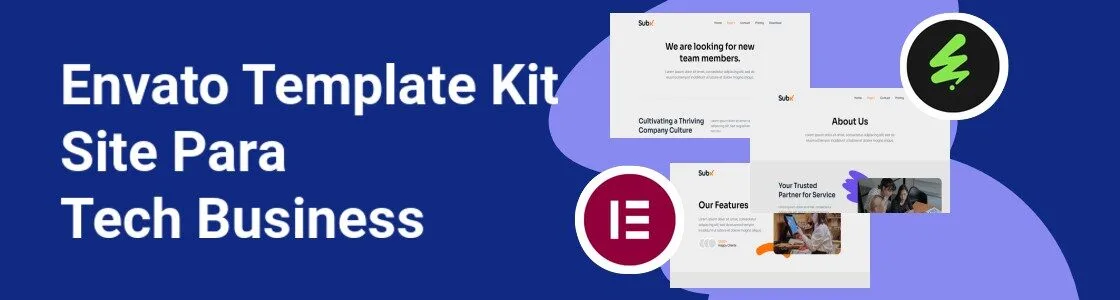 Wordpress completo template kit site para tech business TD8MZ3C