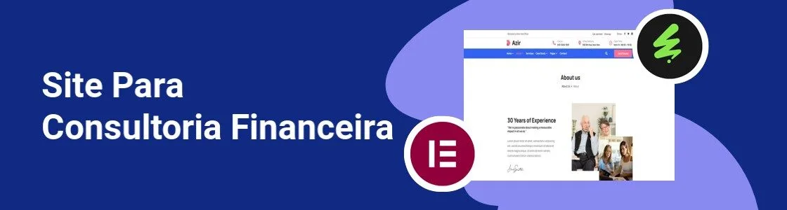Wordpress completo consultoria financeira HRA49NM