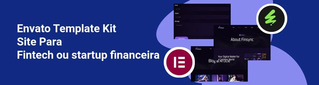 Wordpress completo template kit site para fintech ou startup financeira BSE6EME