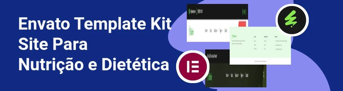 Wordpress completo template kit site para nutricao e dietetica EPR63CD