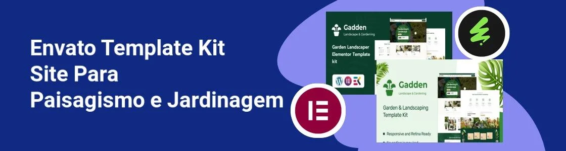 Wordpress completo template kit site para paisagismo e jardinagem 6MMDMDB